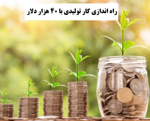 ✔️ کار تولیدی با 40 هزار دلار  ✔️ با 40 هزار دلار چه کاری می توان انجام داد ؟  ✔️ سرمایه گذاری با 40 هزار دلار   ✔️  درآمد خوب با 40 هزار دلار  ✔️ احداث خط تولید با 40 هزار دلار